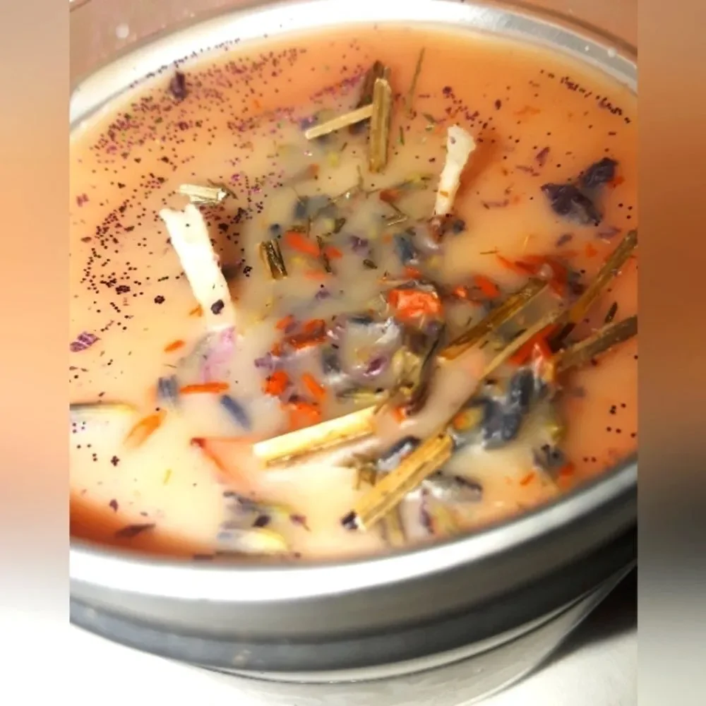 𝅺HAND Crafted Pumpkin Lavender all natural candle